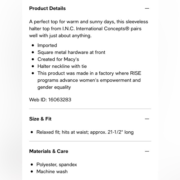 Halter style shirt - Picture 2 of 5